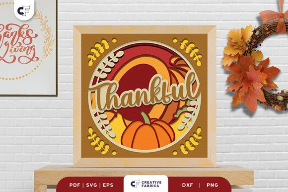 3D Paper Cut Thanksgiving Cornucopias: 3D SVG for Authentic Thanksgiving Design