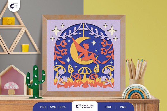 Fairy Life 3D Shadow Box Paper Cut for Fantasy And Fairy Tales