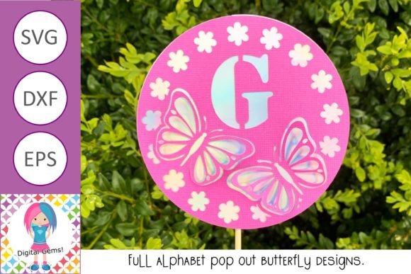 Full Alphabet 3D Pop out Cake Toppers for Graphics and Crafts