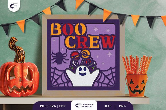 Halloween Bag of Candies 3D SVG Light Box