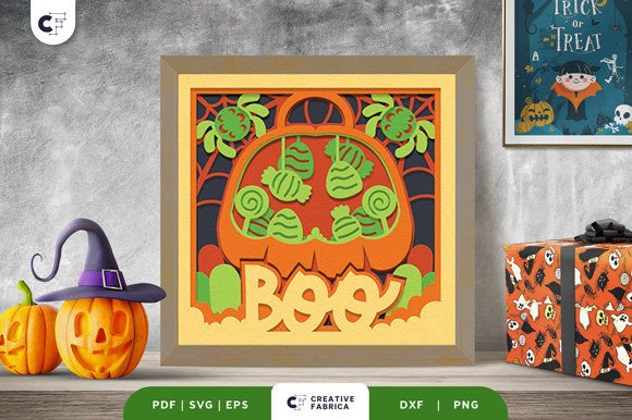 Halloween Candy Bag 3D SVG for Real Crafting
