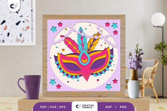 Mardi Gras Carnival 3D Layered Paper Cut: A Designer's Review