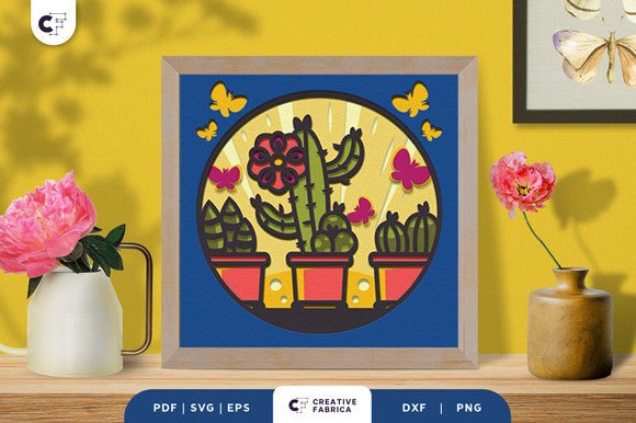 Potted Succulent 3D Layered Paper Cut: A Brand Designer's Review