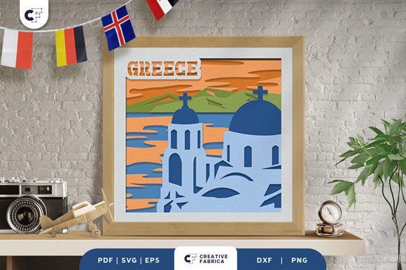 Santorini 3D Light Box Paper Cut: A Real Review for 3D SVG & Countries