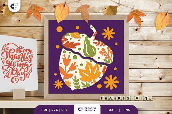 Thanksgiving Leaves 3D Paper Cut: A Warm, Layered 3D SVG